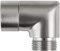OrangeClub Handbrause Adapter 90 Degree Adapter für Duschkopf Beweglich Duscharmanschluss und Handgriff (Matt Silber)