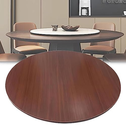 ESOYAWE Lazy Susan Serviertablett Ø 50-100 cm Mit Silent Drehbarem Base, Zum Einfachen Teilen Aller Speisen Holz Esstisch Plattenspieler, 360 °Drehbare Runder Tisch Drehteller Für Partys