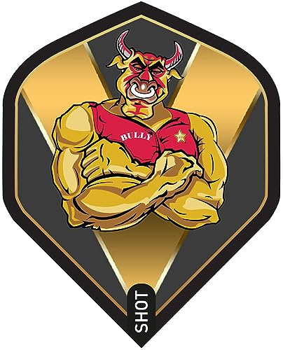 Shot! Dart Flights Michael Smith Bully Boy Dartflights (Gold)