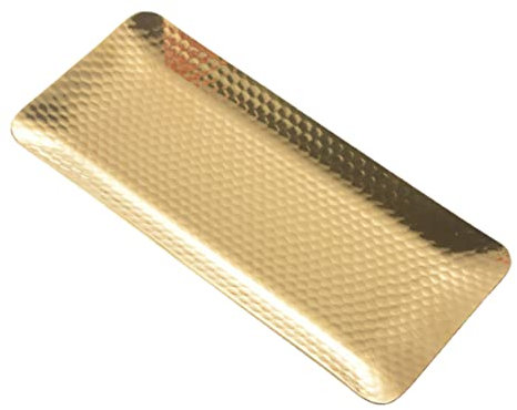 Plateau De Rangement Pour Serviettes En Métal Martelé De Style Européen Plateau En Acier Inoxydable Organisateur De Bijoux