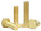 LEPEVNEY M6*50mm Brass Hexagon Screw Bolts - 10 PCS External Hex Head Tap Bolts Hexagon Screws with External Hexagon Thread