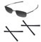 Acefrog 2 Paar weiche Silikon-Ersatz-Bügelmanschetten für Oakley Clubface OX3102, Gehäuse OX3110 Brillen, perfekte Passform, schwarz