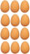 LND Gifts Bouncy Egg Set: Children's Pack of 12 Rubber Bouncing Eggs Balls, Ideal for Egg and Spoon Race, Perfect Egg Toy for playing Practical Jokes and Easter Gifts.