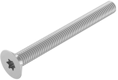 SECCARO Viti a testa svasata M2 x 20 mm, in acciaio inox V2A VA A2, ISO 14581, filettatura completa (TX), confezione da 20 pezzi