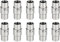QUARKZMAN Lederseil-Endverschluss, 10 Stück 6mm Loch magnetische Leder-Verschlüsse, Endkappen für Lederseil, Verschlüsse für Schmuckherstellung DIY-Zubehör, Grau