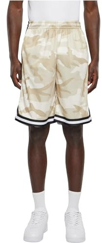 Urban Classics Herren Mesh AOP Shorts, Oversized AOP Shorts für Männer, in Knielänge, Mid-Rise-Schnitt, erhältlich in Größen S-5XL