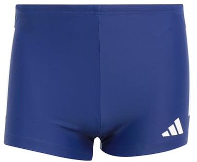 adidas Homme 3 Stripes Swim Boxers, Dark Blue/White, M