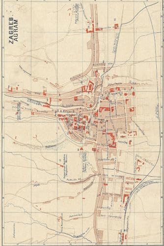 Zagreb Map Journal: Vintage Map Notebook