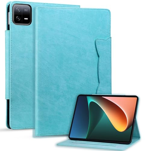 Bxithnr Funda para Xiaomi Mi Pad 6/ Mi Pad 6 Pro (11 Pulgadas, 2023 Modelo) Carcasa PU + TPU Cuero Flip Case Cover con Función de Soporte - Cielo Azul