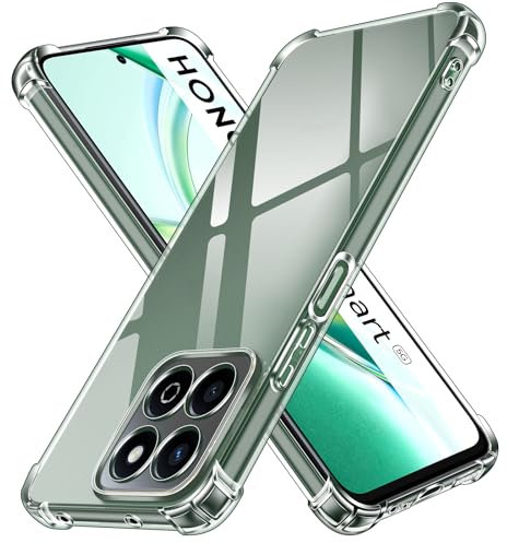 iVoler Cover per Honor 200 Smart/Honor X7C 4G (Non per Honor 200), Custodia Antiurto Trasparente per Assorbimento degli Urti con Paraurti in TPU Morbido, Morbida in Silicone TPU Protettiva Case