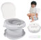 Bebamour Pot de voyage pour les enfants, siège de toilette pliable pour les enfants, pot d'apprentissage portable pour la voiture, avec 32 couches de pot, sac de transport pour le portage,Owl