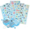 flauschige Filzsticker mit Meerestieren | 6 Bögen | weich | selbstklebend | vielfältig verwendbar | Ideal für Basteln, Scrapbooking und Dekoration | Pinguin Wal Delfin Robbe | Jolly Stickers®