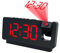 Caliber Digitale Projektionswecker – LED Uhr mit drehbarer Anzeige, dimmbarem Display & Temperaturanzeige – Lauter Alarm, Nachtmodus & Snooze-Funktion – Perfekt für Schlafzimmer & Büro