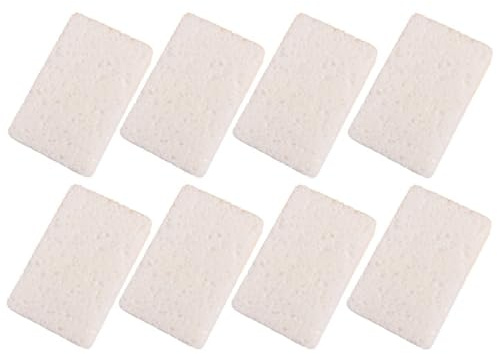 8 Stück Küchenschwamm Schwarz Putzschwamm Langlebig Spülschwamm Küchen Scheuerschwamm Waschbar Spülschwamm Soft Weich Geschirrschwamm (M,Weiß)