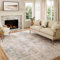 HUGEAR Waschbare Teppiche Gegend Teppich 150 x 210cm Beige Blau Modern Abstrakt Wohnzimmer Schlafzimmer Teppisch Groß rutschfest Kurzflor Weich Rugs for Living Room Carpet for Esszimmer Büro