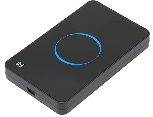 Square Card Reader, Lettore di Schede ID R80D 125KHz NFC Reader Writer Card Skimmer Interfaccia USB Lettore di Schede ID con Indicatore LED Light/Buzzer