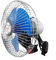 Strong Wind Car Fan for 12V/24V Vehicles, Safe and Quiet Operation with Metal Cover (8-inch 12V)