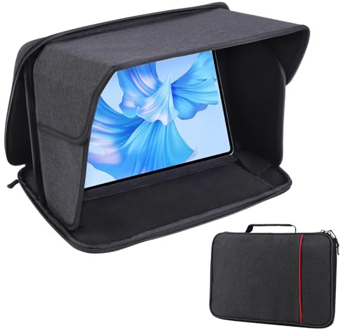 YUMTIM Tablet Sleeve Case for 12-12.5 inch iPad, iPad Sun Glare Shield Tablet Shield Cover Protective Sunshade Tablets Bag, 12-12.5''