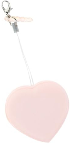 UPKOCH Heart-Shaped Screen Cleaner Pendant Portable Lens Cleaning Wipe for Glasses Phone Camera Screens Soft Material Pink