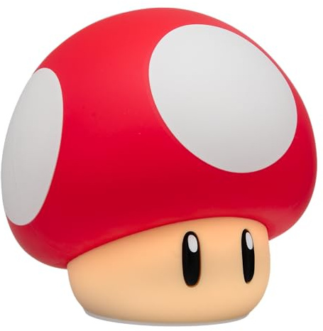 Paladone Super Mario Feuerblume Lampe – 10 cm LED Charakter Licht, batteriebetrieben, Nintendo Fanartikel