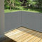 bonsport Balkon Sichtschutz aus HDPE Gewebe - blickdichte Balkonumspannung 500x90 cm inkl. Seil - grau