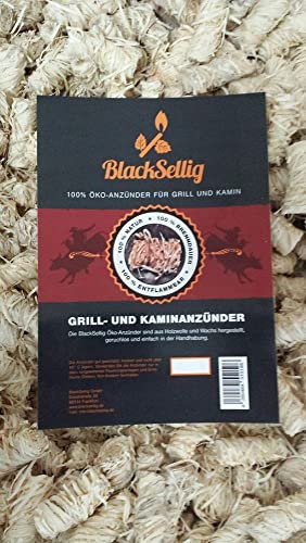5 kg natürliche Anzünder Anzündwolle Grillanzünder Ofenanzünder Kaminanzünder aus Holzwolle und Wachs von BlackSellig. Mit Stearin, kein Paraffin.