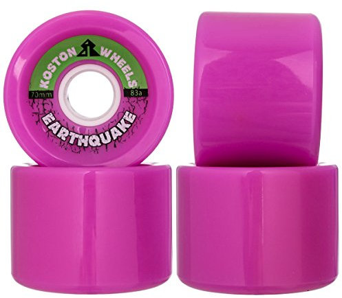 Koston Longboard Wheel Set Earthquake Lila 70mm / 83A (4 Rollen) Rollen Set Wheels