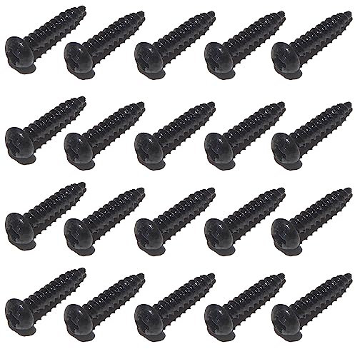 20 Black Guitar Machine Head Screws small DIY model making screws