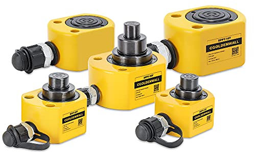 CGOLDENWALL 30T Martinetto Idraulico Professionale Ultrafino Portatile丨54mm Corsa丨63mm Auto-altezza丨per Ponti/Edifici/Ingegneria Meccanica (DFPY-30T)