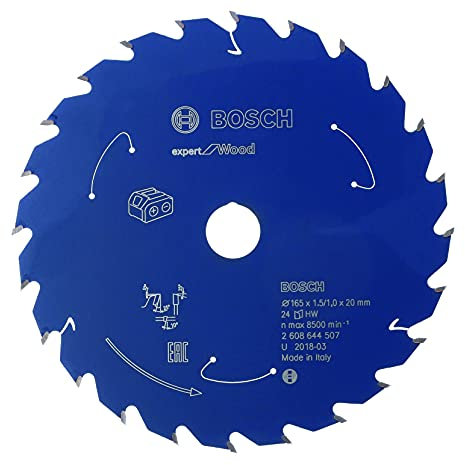 Bosch Professional 1x Kreissägeblatt Expert for Wood (Holz, Sägeblatt Ø 160 x 20 x 1,5 mm, 36 Zähne, Zubehör Akku Kreissäge)