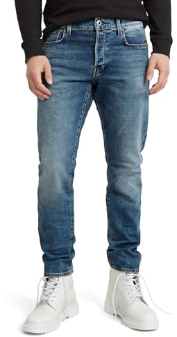 G-STAR 3301 Regular Tapered Jeans, Jeans Uomo, Blu (Vintage Azure 51003-c052-a802), 33W / 36L