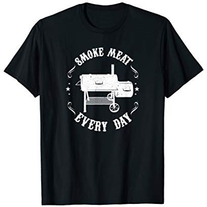 Funny BBQ Pit Reverse Flow Smoker Accessory Dad Grill Gift T-Shirt
