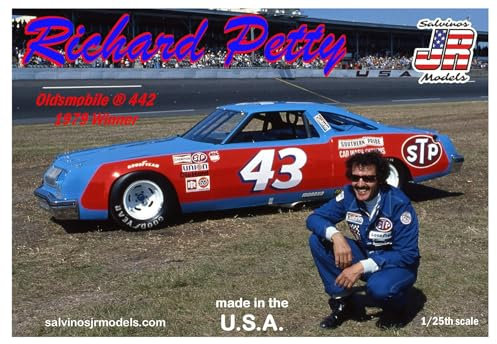 Salvinos Jr Models RPO1979D 1/25 Richard Petty #43, Oldsmobile 442, 1979 Modellbausatz, Modellbauzubehör, Mehrfarbig