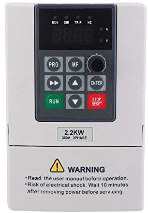 Sharainn Variateur de fréquence entrée triphasée sortie triphasée 2.2KW inverseur VFD 380V pour le contrôle de la vitesse du moteur