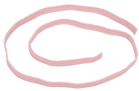 Trimming Shop 5 mm (1/5 Zoll) flaches Gummiband – Verstellbare, dehnbare elastische Schnur für DIY Nähen, Kunst & Handwerksprojekte, Reparatur Kleidung, Perückenherstellung, Rosa, 10 Meter