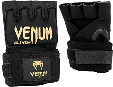 Venum, Kontact Gel Handschuh Wraps, Herren, M, Schwarz/Gold