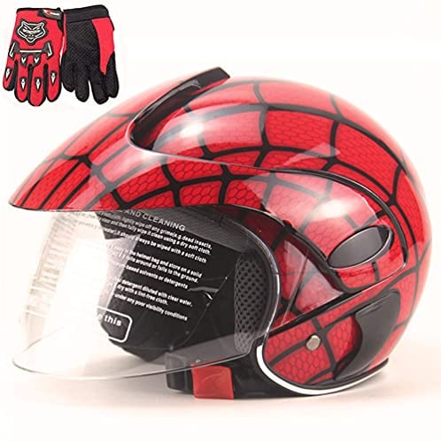 FQXM Casco da moto per bambino, fuoristrada, scooter, adatto da 3 a 8 anni