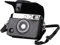 MUZIRI KINOKOO Fuji Mini EVO Funda Estuche para cámara Compatible con Fuji Instax Mini EVO Bolsa Protectora para cámara con Correa Ajustable para el Hombro (Negro)