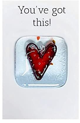 Pocket Fused Mini Cute Heart Andenken Geschenk Kleine Tasche Umarmung Herz Grußkarte Richtfest Karte (F, One Size)