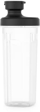 AEG ATVS1 Take-away-Vakuumierflasche (1x 0,6 Liter Flasche, Trinkverschluss, spülmaschinenfest, BPA-frei, passend für SB3, SB4 und CB4 Standmixer, transparent)