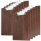 SEUNMUK Lot de 10 porte-blocs en bois A4 avec trou de suspension et support en métal pour papier, document et menu