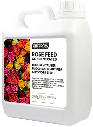 UK GROW Premium - 1L - Rose Nutrient – Elevate Your UK Rose Garden! (1Ltr, Rose)