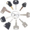 9PCS Ignition starter Key Set Agricultural/Excavator Machinery for Caterpillar, Hitachi, Kobelco, Komatsu, Kubota For Digger - Plant - Dumper - Tractor - Dozer - Roller