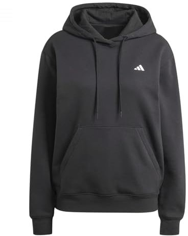 adidas Damen Essentials SMALL Logo Feel Cozy Hoodie, Black, M