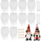 BOFUNX 10 Stück Wichtelbart Zum Basteln mit 12pcs Holzperlen und 4pcs Zwerg Zöpfe Weihnachten Zwergenbärte Weihnachten Wichtel Zubehör DIY Handwerk Supplies