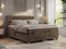 MKS MEBLE Boxspringbett 200x200 elektrisch verstellbar 7-Zonen Taschenfederkern Matratze inkl Visco Topper Bett 200x200 mit Motor Polsterbett Motorbett - Elektro - Braun Velvet - H4