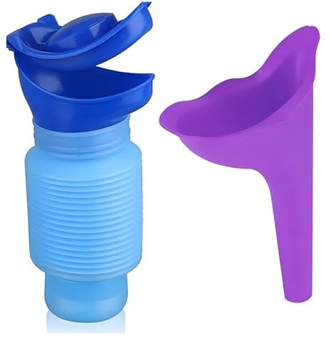 Pack urinario transportable de Emergencia. Ideal para Toda la Familia urinario para Hombres Mujeres y niños. Urinario válido para Mujeres orinar de pie.
