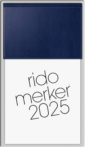 rido/idé Vormerkbuch Mod. Merker 2025 | 108×201 mm, Kunststoff, dunkelblau