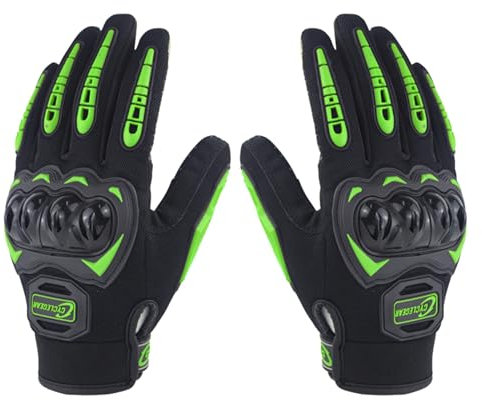 Guanti da moto leggeri per touchscreen, da donna, per uomo, donna, antiscivolo, traspiranti, touchscreen, con nocche, per equitazione, corsa su strada, ciclismo,