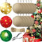 25 Sets 10,2 cm große Weihnachtskugeln aus Pappmaché, bemalbar, unlackiert, leere Pappmaché-Kugeln, Ornamente, Papp-Bastelzubehör für Weihnachtsbaum-Dekoration
